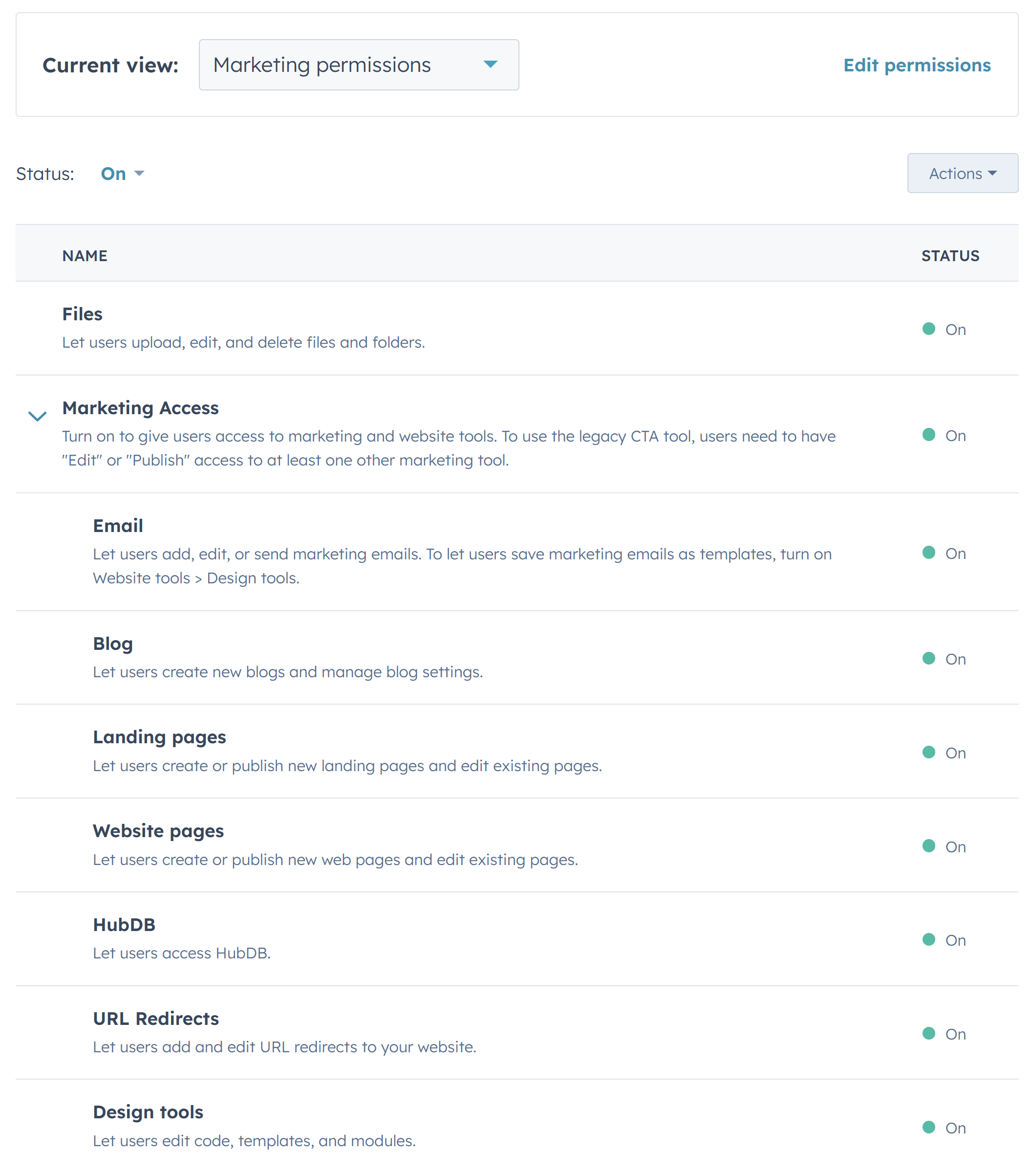 HubSpot Permissions 🚀 Sprocket Rocket Documentation