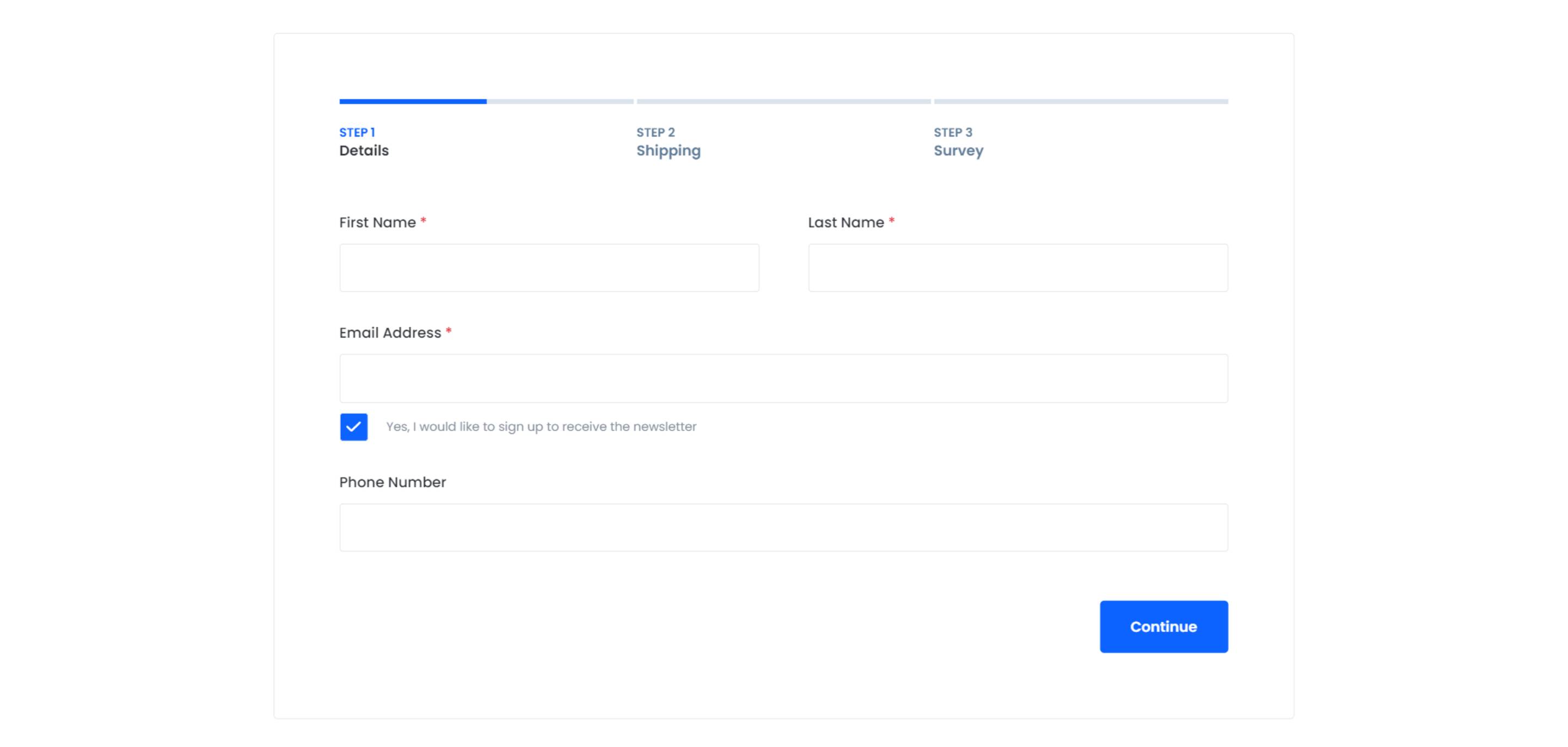 Preview of Multistep Form