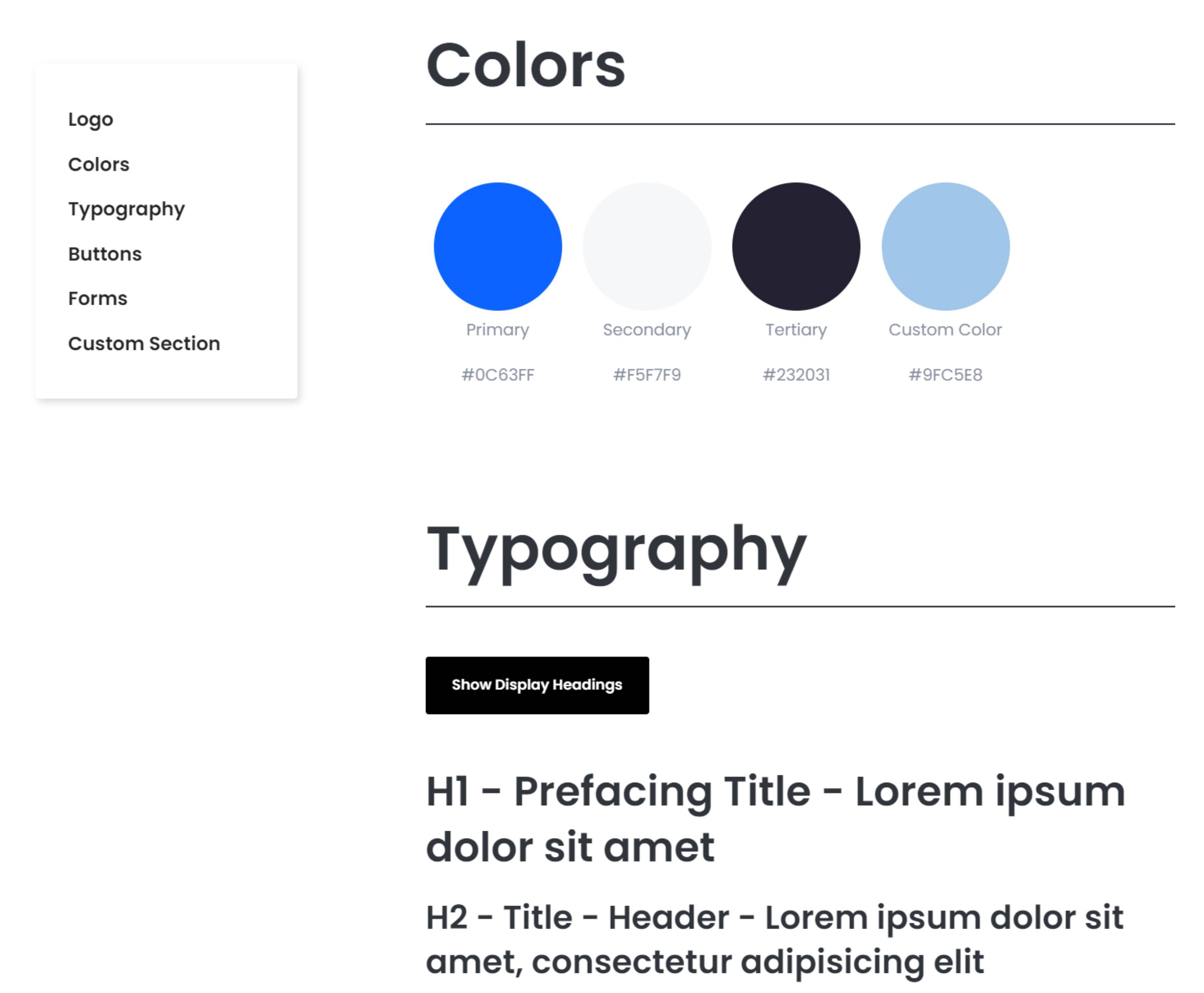 Preview of SR Style Guide